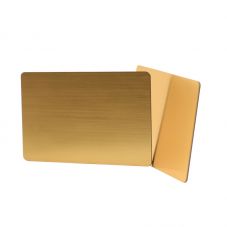 Unique Metal Hybrid Brushed Gold Metal Business Card