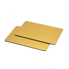 Unique Metal Hybrid Brushed Gold Metal Business Card