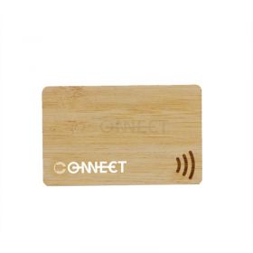Eco Friendly Smart Business Card Sharing Bamboo Wood Social Media Tap Card