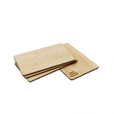 Eco Friendly Smart Business Card Sharing Bamboo Wood Social Media Tap Card