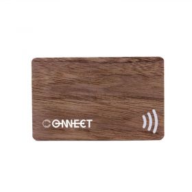 Recycled Walnut Social Media Digital Smart Business Card NFC