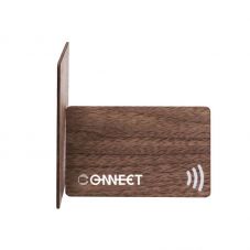 Recycled Walnut Social Media Digital Smart Business Card NFC