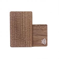 Recycled Walnut Social Media Digital Smart Business Card NFC