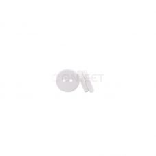 Washable White PPS 15mm Button NFC 13.56MHz Laundry RFID Tag