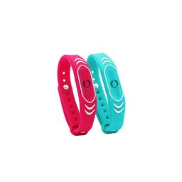 Custom School Door Access Entry 125KHz TK4100 Silicone RFID Chip Bracelet