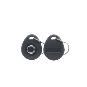 ICODE® SLIX RFID Key Fob Teardrop Grey Color With Logo