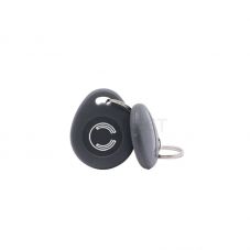 ICODE® SLIX RFID Key Fob Teardrop Grey Color With Logo