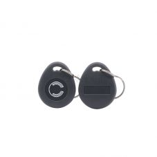 ICODE® SLIX RFID Key Fob Teardrop Grey Color With Logo