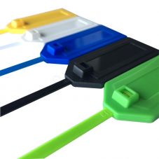 Custom Slim Plastic ISO14443A NTAG® 213 NFC Zip Tie Tag for Tagging Asset