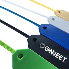 Custom Slim Plastic ISO14443A NTAG® 213 NFC Zip Tie Tag for Tagging Asset