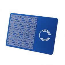 Newly Custom Print CR80 Digital Business Blue NFC Card for Social Media