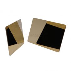 Mirror Sparking NFC Digital Business Card No App 24K Gold Plated Metal NFC Card