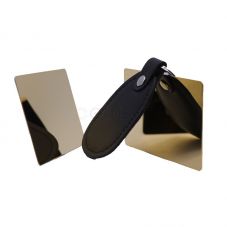 Mirror Sparking NFC Digital Business Card No App 24K Gold Plated Metal NFC Card