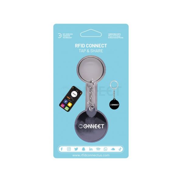 Custom Digital Social NFC Keychain Business Card
