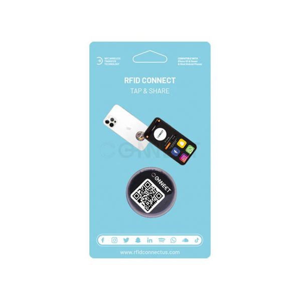 Cheap Custom Hologram Epoxy Social Media NFC Tag