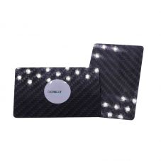 Custom 3K Carbon Fiber Digital Business Card with QR Code for iPhone