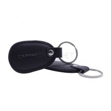 Engrave Logo Leather Electronic Business Card NFC Social Media Keychain for WhatsApp