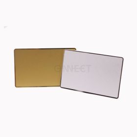 Digital Polished Mirror Gold Silver Metal Tap Business Card