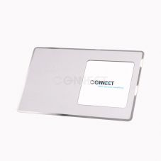 Digital Polished Mirror Gold Silver Metal Tap Business Card