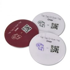Digital Contactless QR Code & NFC Menu Disc Sticker for Online Order