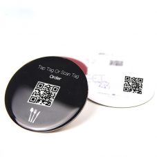 Digital Contactless QR Code & NFC Menu Disc Sticker for Online Order