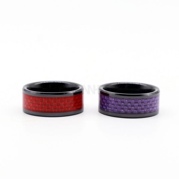 Digital Wearable Carbon ISO14443A NTAG® 215 NFC Ring Business Card
