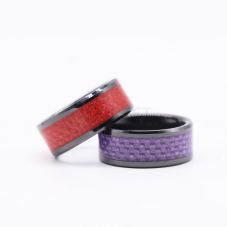 Digital Wearable Carbon ISO14443A NTAG® 215 NFC Ring Business Card