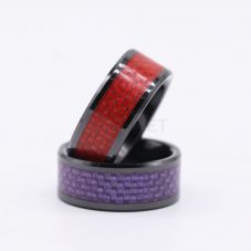 Digital Wearable Carbon ISO14443A NTAG® 215 NFC Ring Business Card