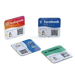 Tap to Follow NFC Social Media Sign for Digital Business Card
