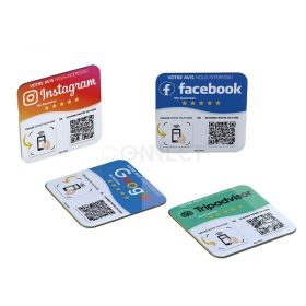 Tap to Follow NFC Social Media Sign for Digital Business Card