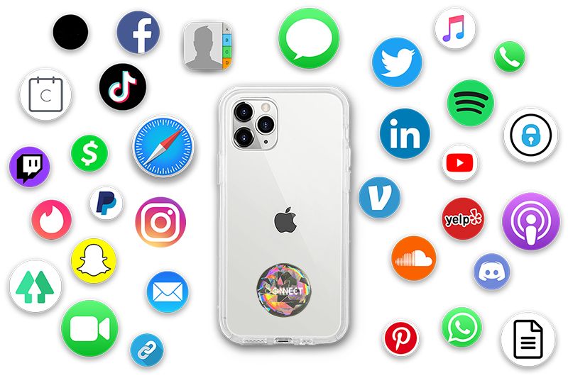 Custom cheap hologram epoxy social media nfc phone tag